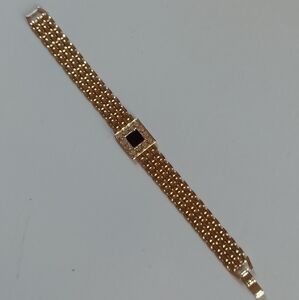 Vintage Gold Tone Mesh Bracelet